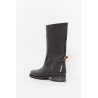 OUR LEGACY DEEP BLACK LEATHER HAUL CAMION BOOTS